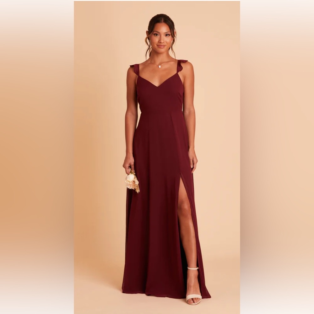 Birdy Grey Cabernet Chiffon bridesmaid dress